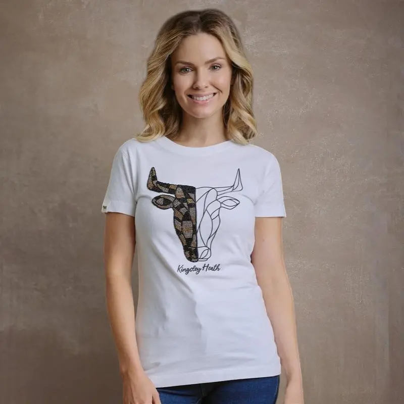 Kingsley Concentric Flow Skull Tee - Pelican 1