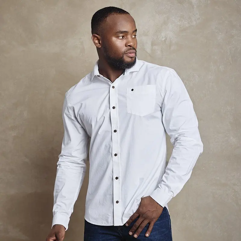 Kingsley Heath Classic Slim Fit Shirt - Pelican 1