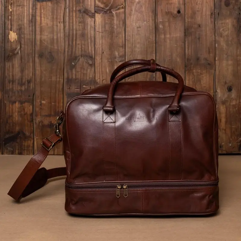 Kingsley Heath Compartment Weekender - Tan 1