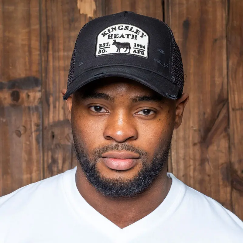 Kingsley Heath Corp Badge Distressed Trucker - Mamba 1