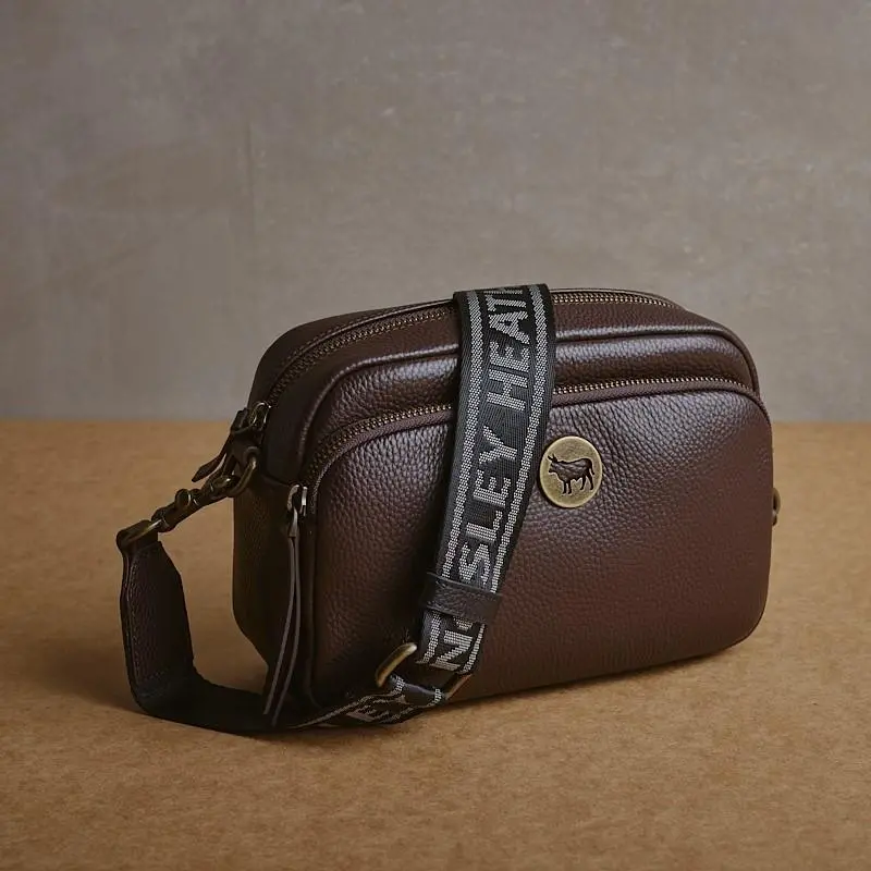 Kingsley Heath Cut Out Nguni Bag - Tan 1