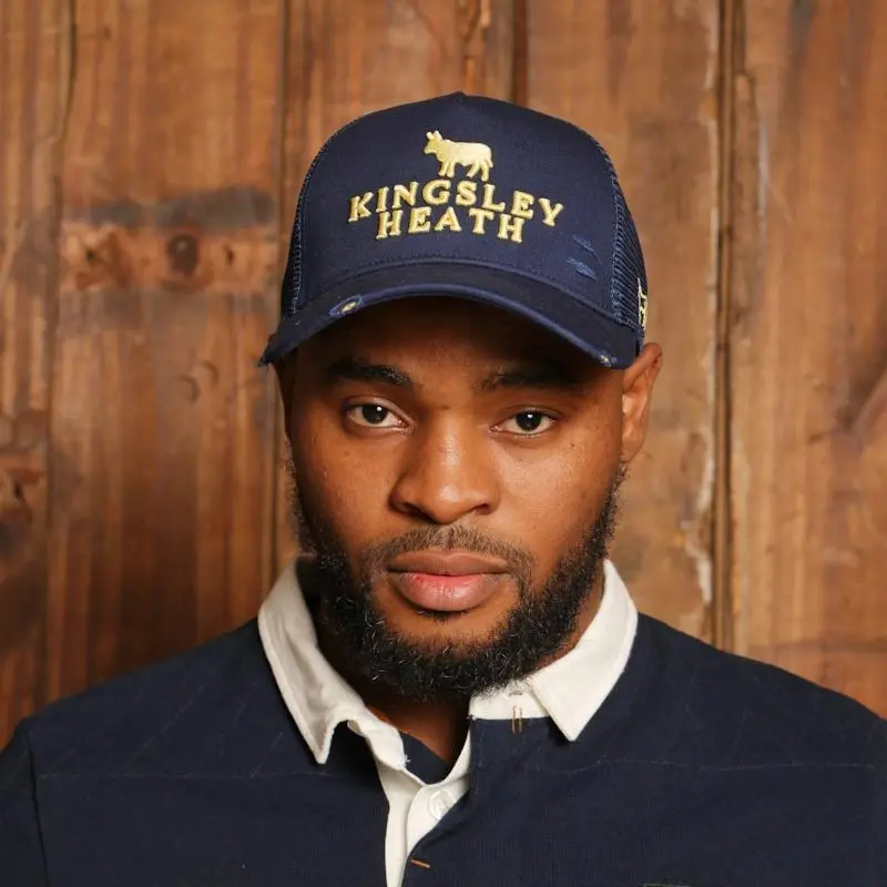 Kingsley Heath Distressed Corp Trucker - Midnight 1