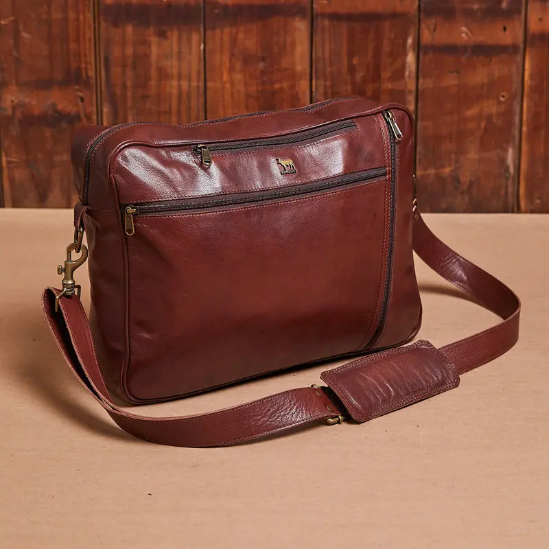 Kingsley Heath Messenger Backpack Tan 1