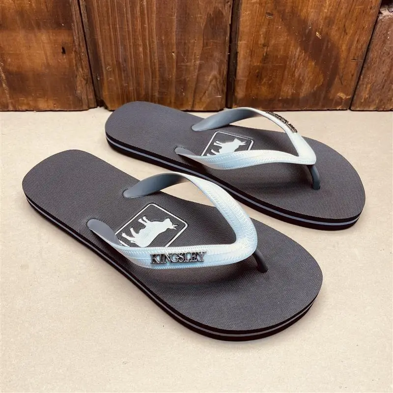 Kingsley Heath Square Nguni Flip Flop - White 1