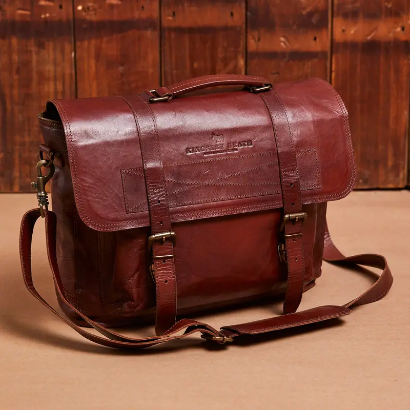 Kingsley Heath Touring Messenger Bag Tan 1