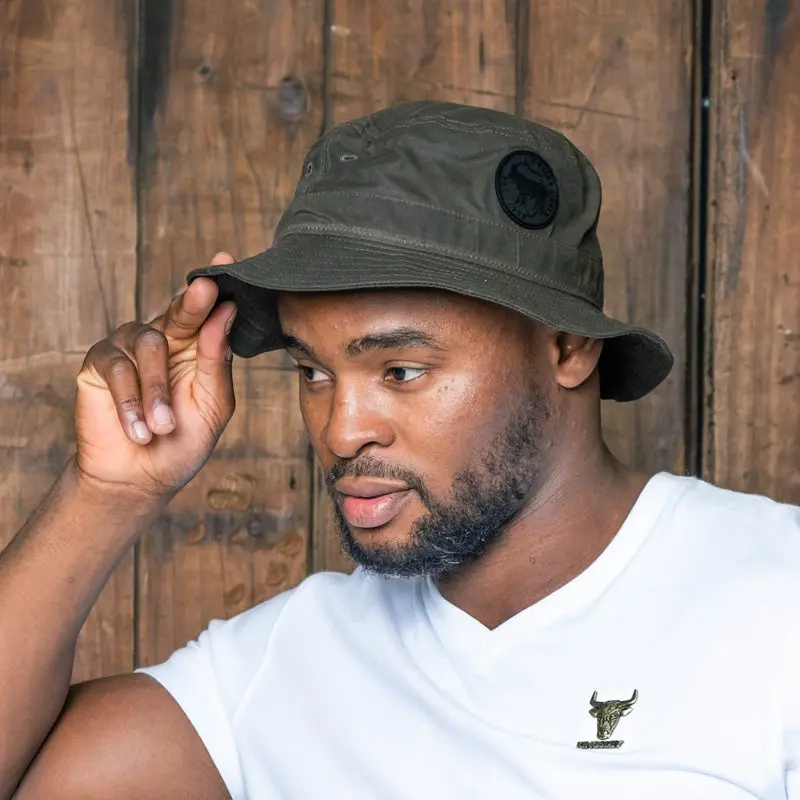 Kingsley Heath Waxed Cotton Bucket Fatigue 1