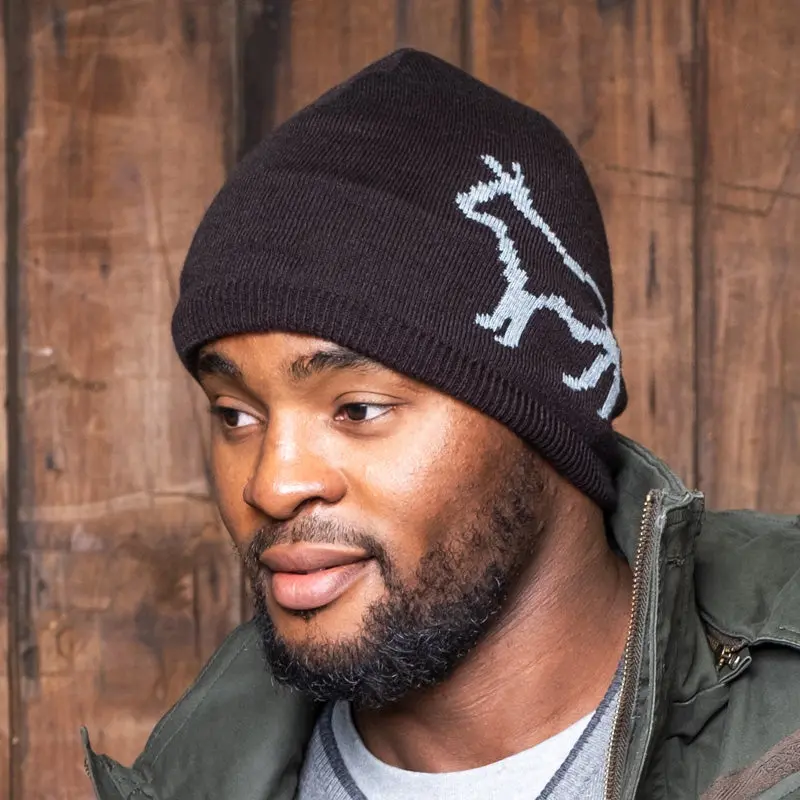 Kingsley Heath Woven Nguni Skull Beanie Mamba/Puku 1