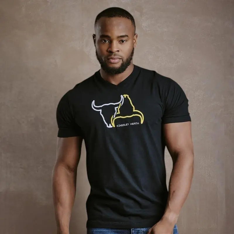 Kingsley Invert Skull V-Neck Tee - Mamba 1