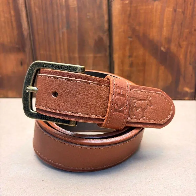 Kingsley Layered Leather Belt - Tan 1