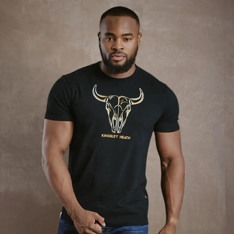 Kingsley Linear Colour Skull Crew Tee - Mamba 1