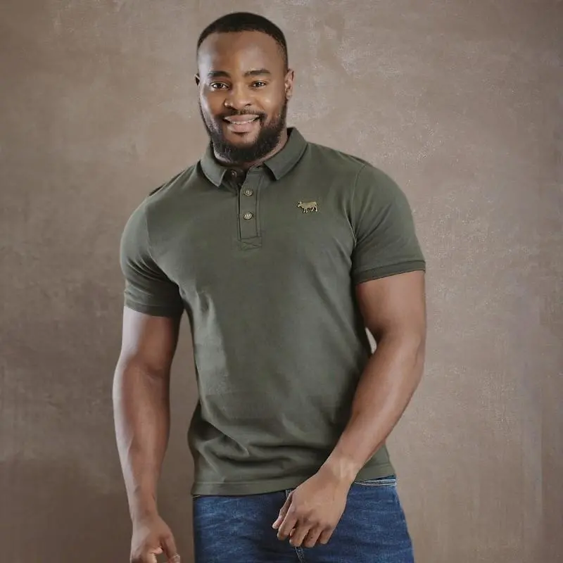 Kingsley Luxe Metal Nguni Regular Polo - Fatigue 1