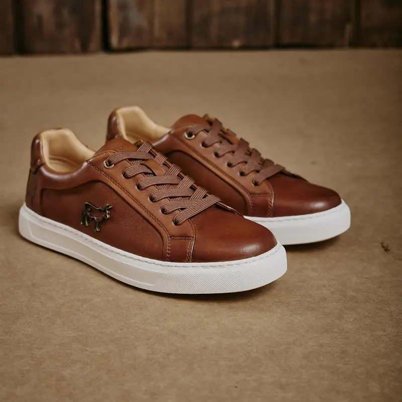 Kingsley Nguni Luxe Sneaker - Tan 1