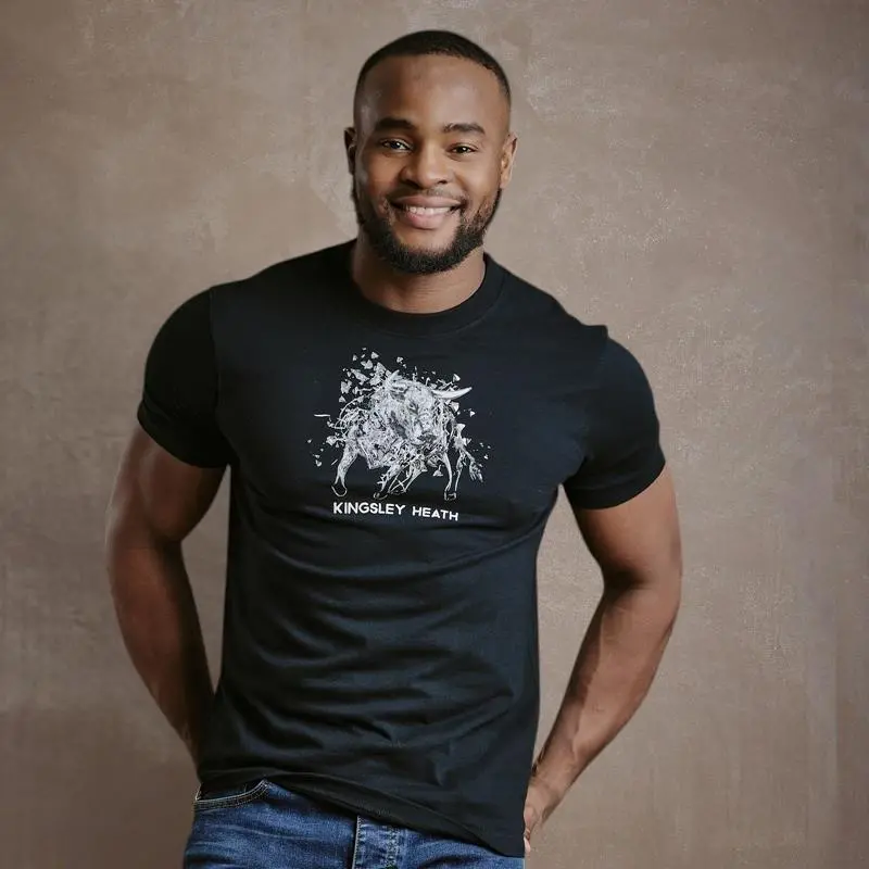 Kingsley Shattered Glass Nguni Crew Tee - Mamba 1