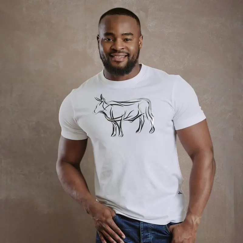 Kingsley Squiggle Hq Crew Tee - Pelican 1