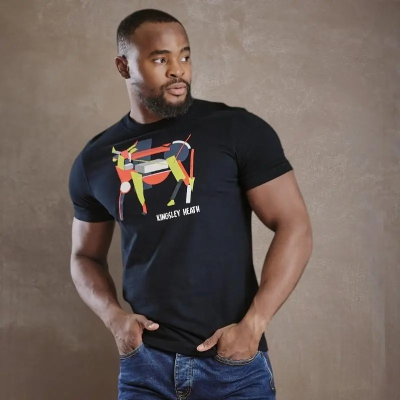 Kingsley Suprematism Nguni Crew Tee - Mamba 1