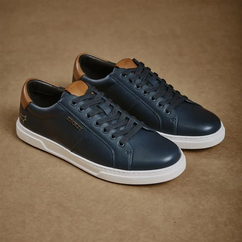 Kingsley Wordmark Metal Trim Sneaker - Midnight 1