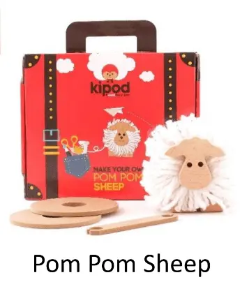 Kipod Pom Pom Sheep Kit 1