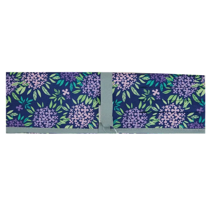 Knitting Needle/Accessories Wrap Bag, Purple Floral 1