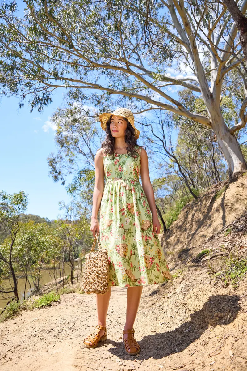 Koala Sleeveless Midi Dress 1