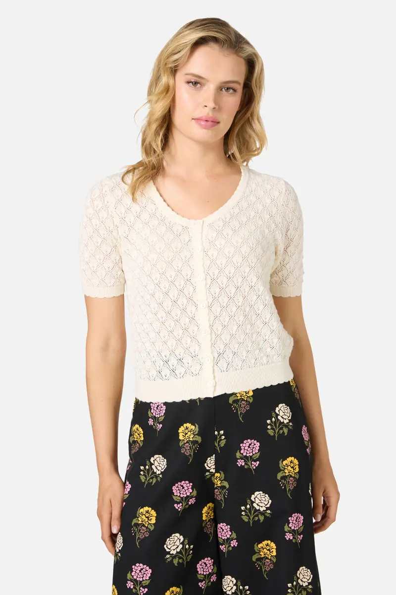 Lacey Short Sleeve Cardigan 1