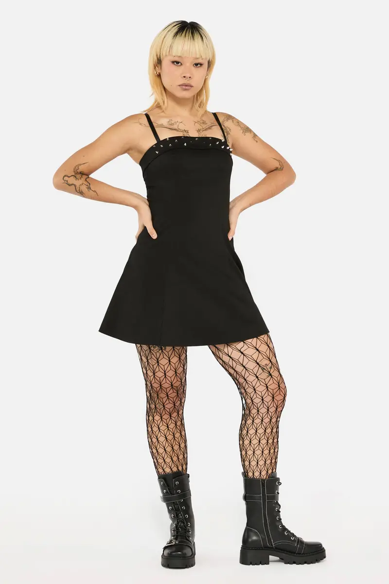 Laneway Studs Flared Dress 1