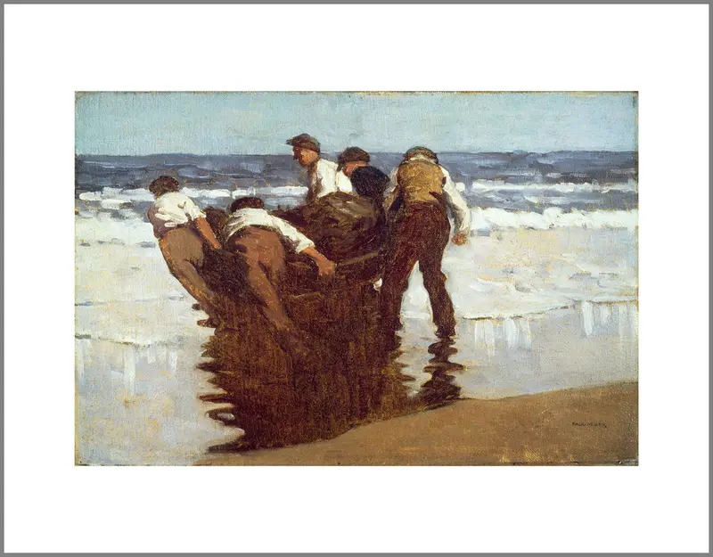 Launching The Currach Canvas Print 1