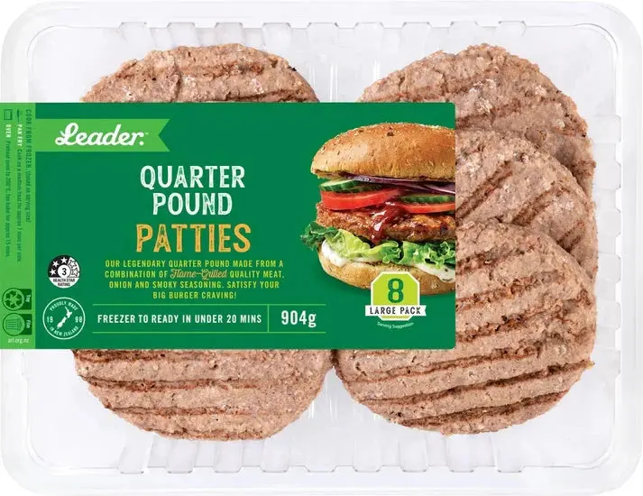 Leader Quarter Pounder Burgers | 8 Pack 1