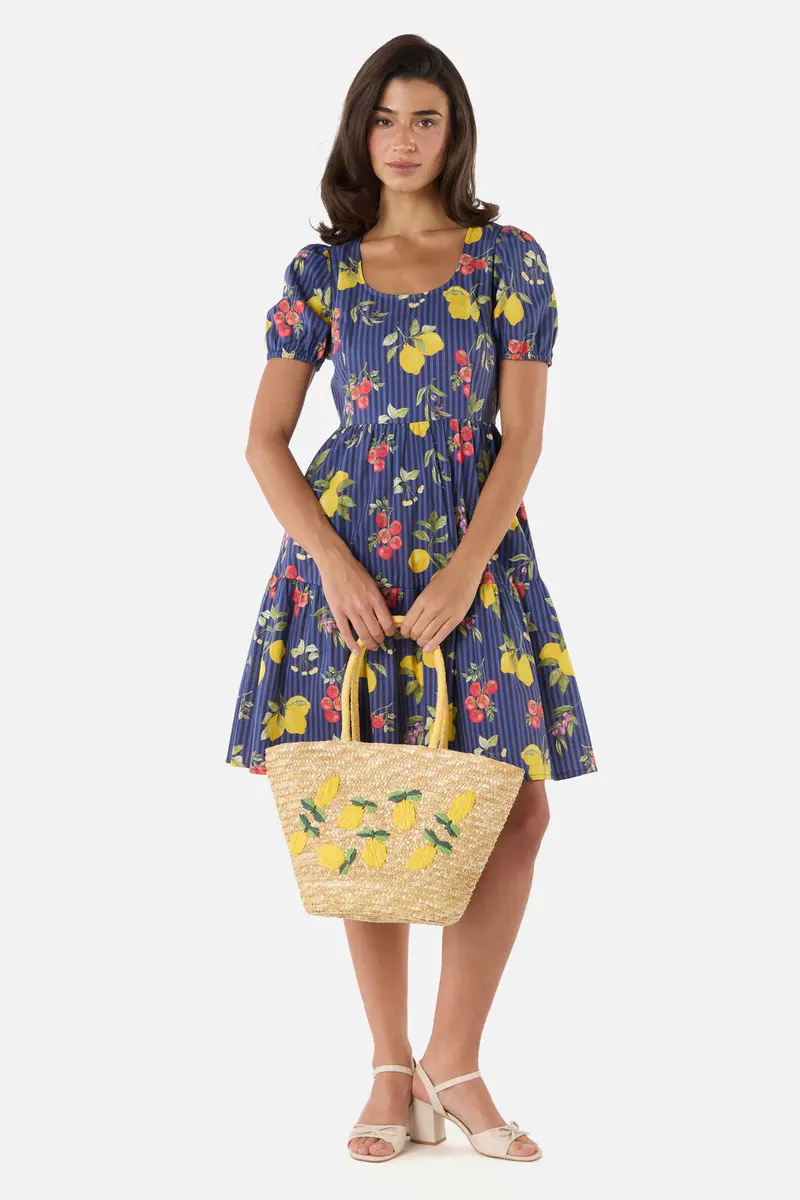 Lemons Straw Bag 1