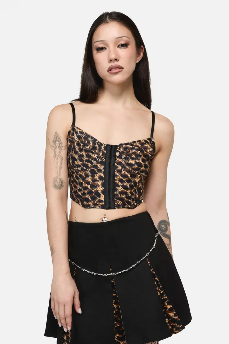 Leopard Print Grunge Top 1