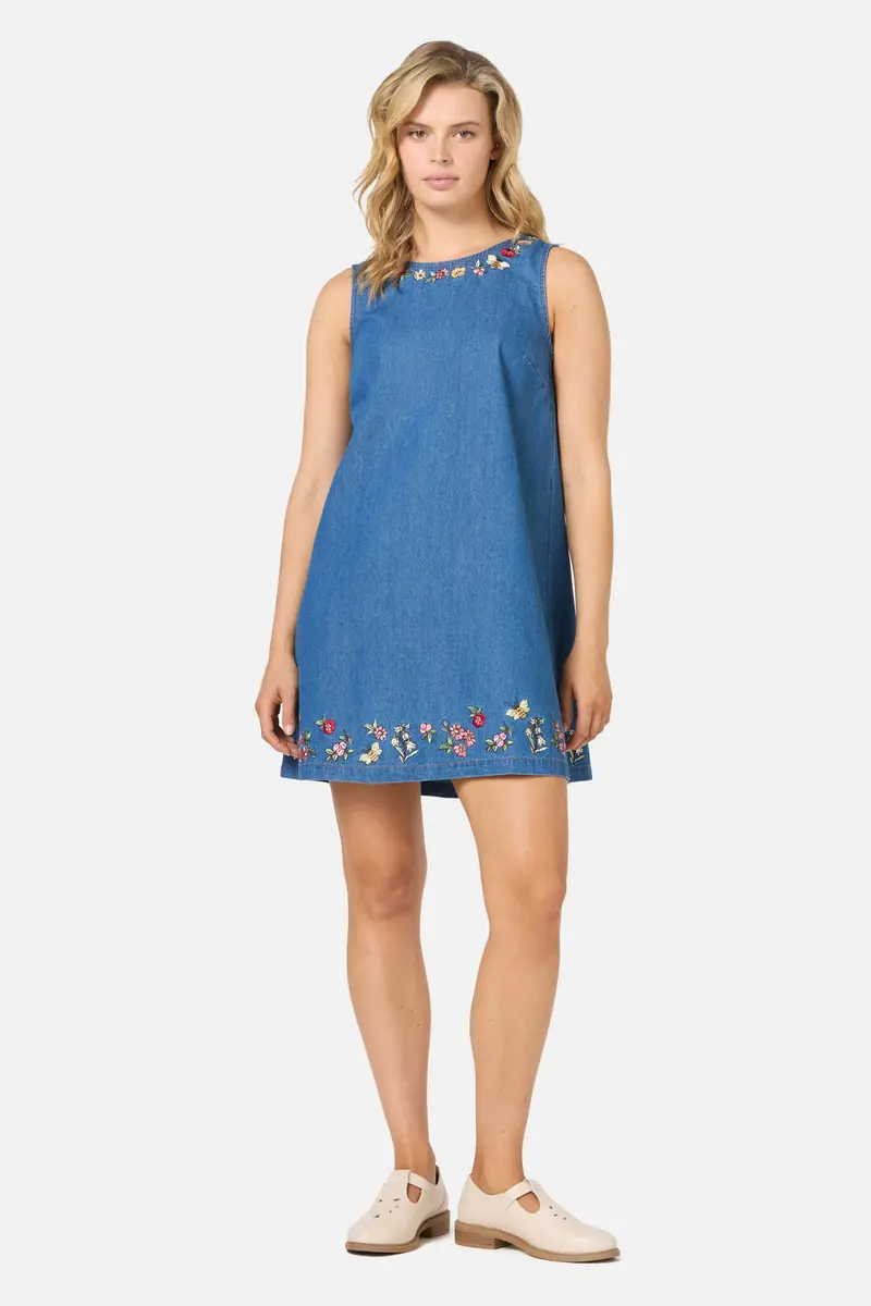 Libby Bee Denim Shift Dress 1
