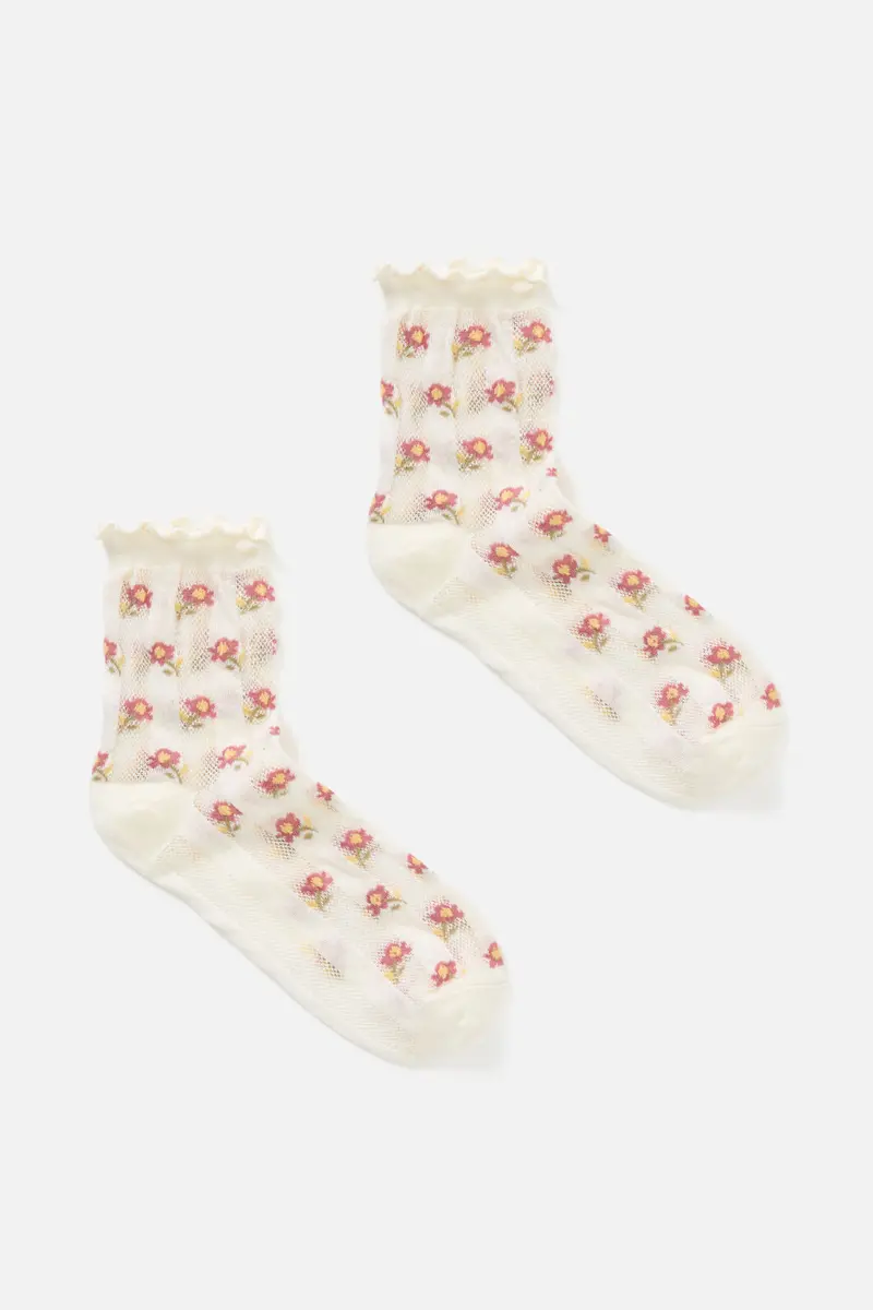 Light Weight Daisy Socks 1