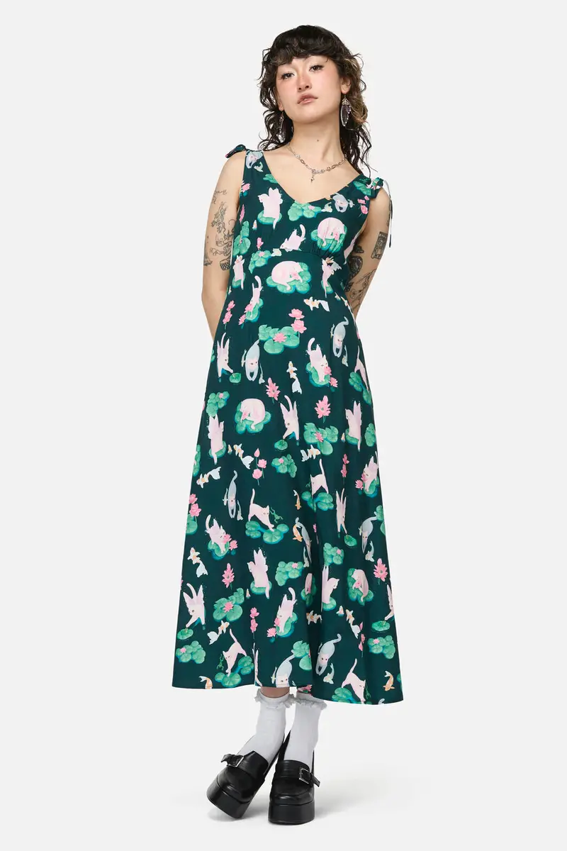 Lilycat Cottagecore Midi Dress 1