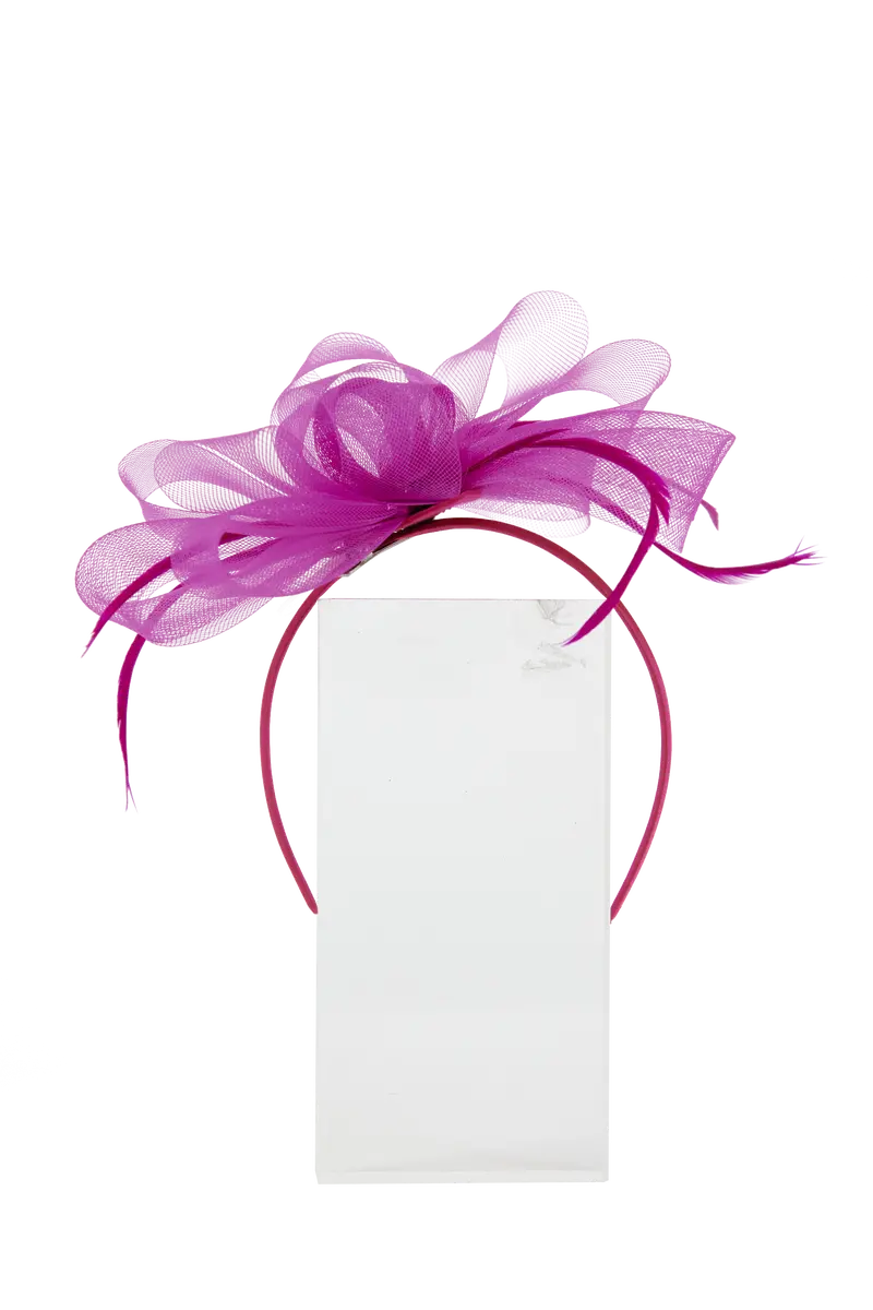 Lincraft Headband And Clip Fascinator, Eva - Magenta 1