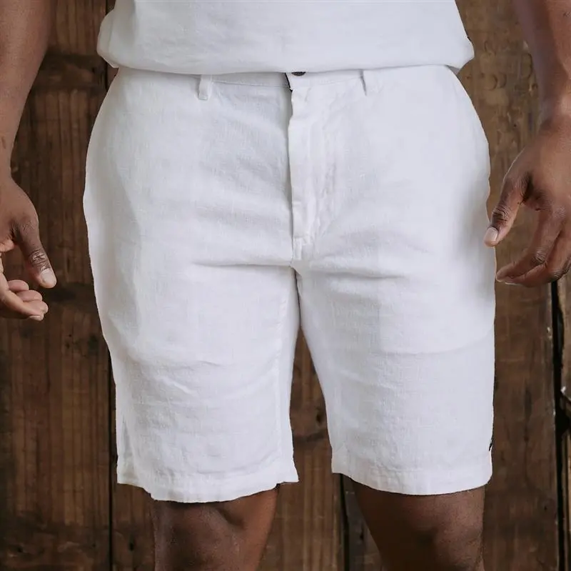 Linen Zuka Short - Pelican 1