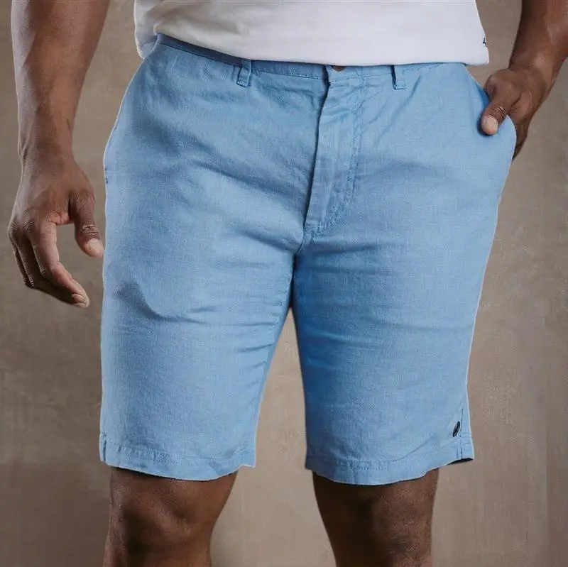 Linen Zuka Short - Perriwinkle 1