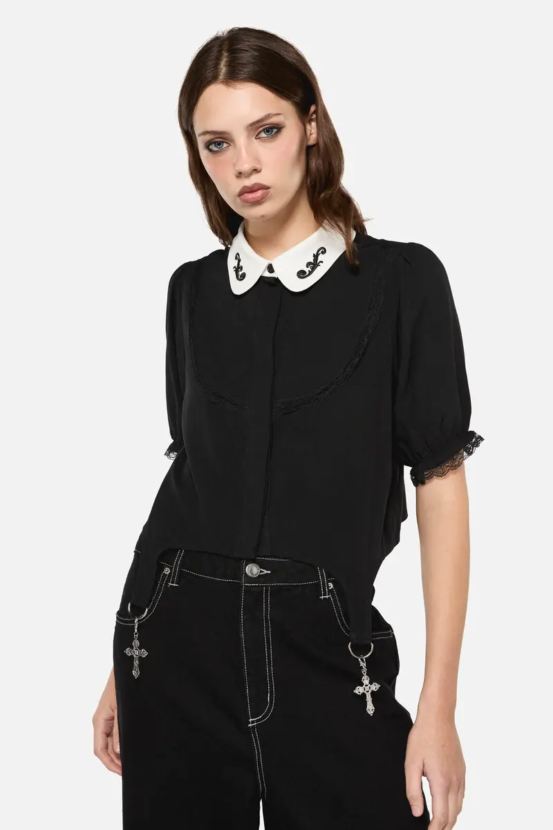 Little Bitter Maid Crop Blouse 1