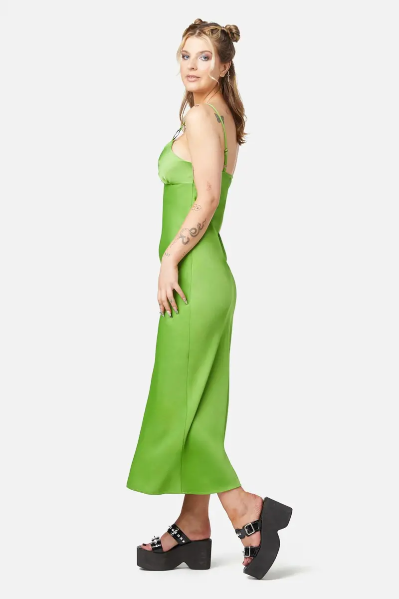 Lizzie Satin Bias Cut Dress 1