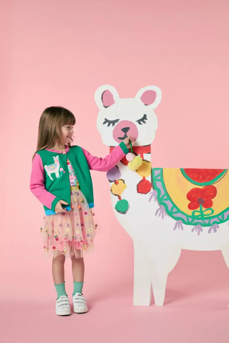 Llama Kids Cardigan 1