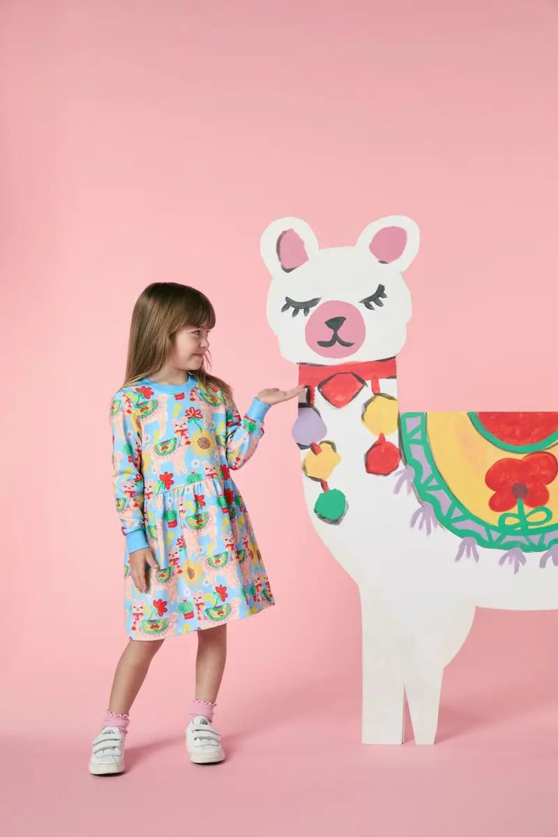 Llama Kids Dress 1