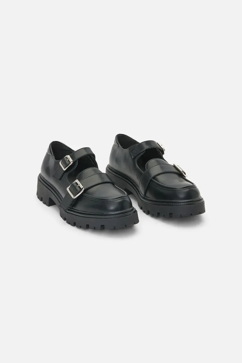 Loafer Buckle Mary Jane Shoe 1