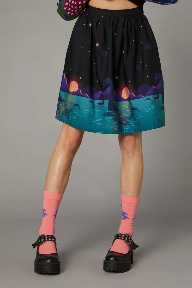 Loch Ness Print Skirt 1