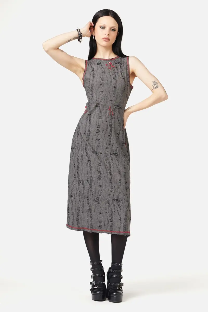 Lock Picker Distressed Dress 1