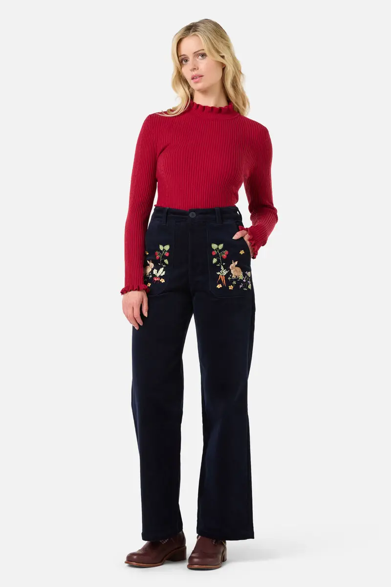 Lola Rabbit Embroidered Jean 1