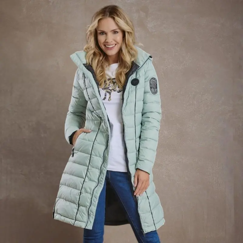 Longlines Puffer - Sage 1