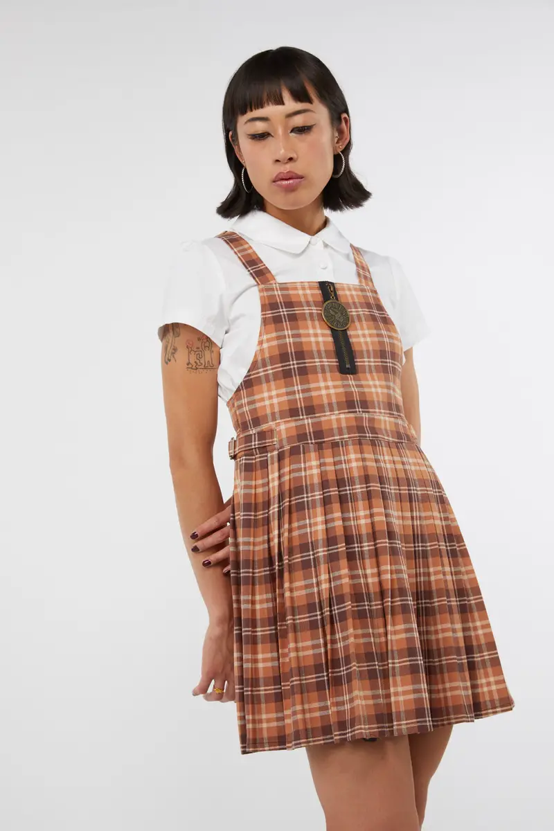 Looking Glass Tartan Pinafore 1