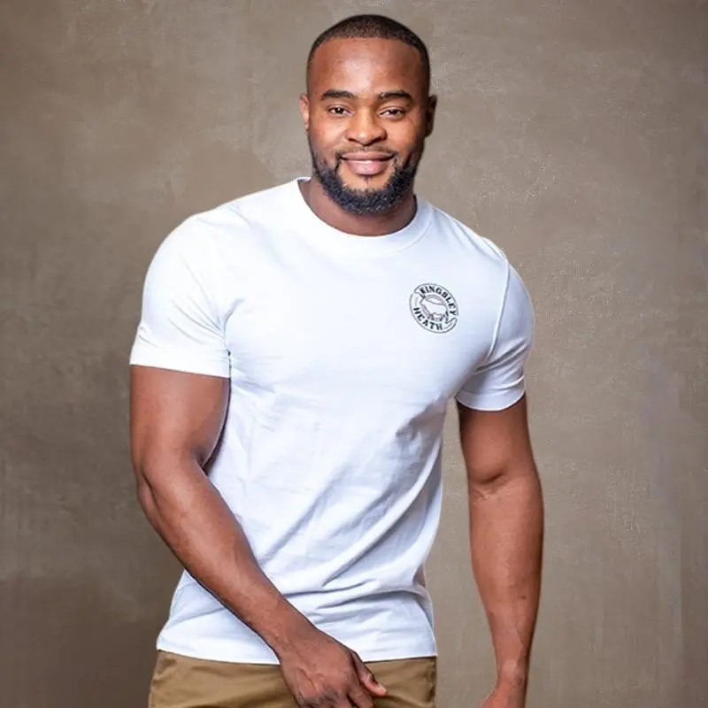 Looped Nguni Corp Crew Tee - Pelican 1