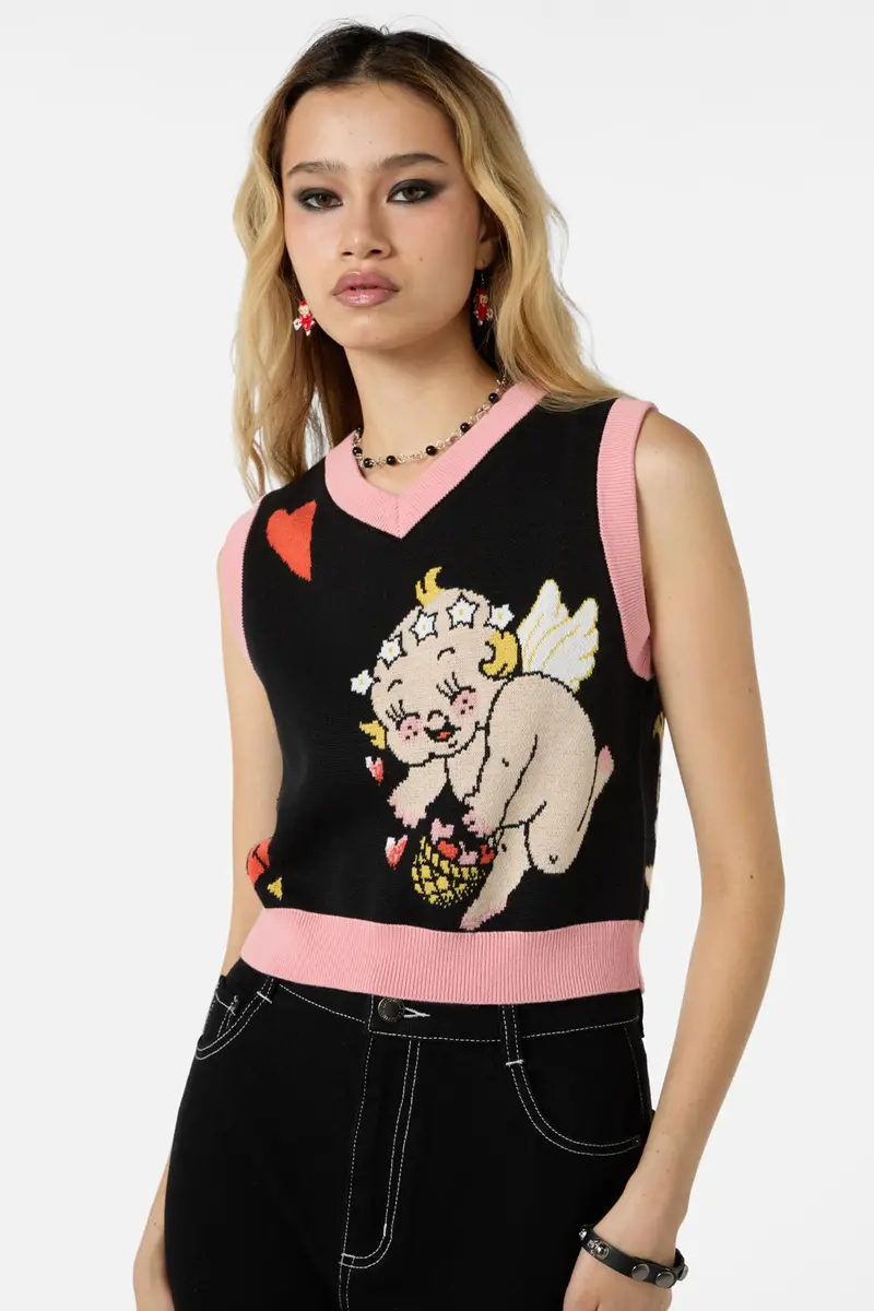 Love Bird Knit Vest 1