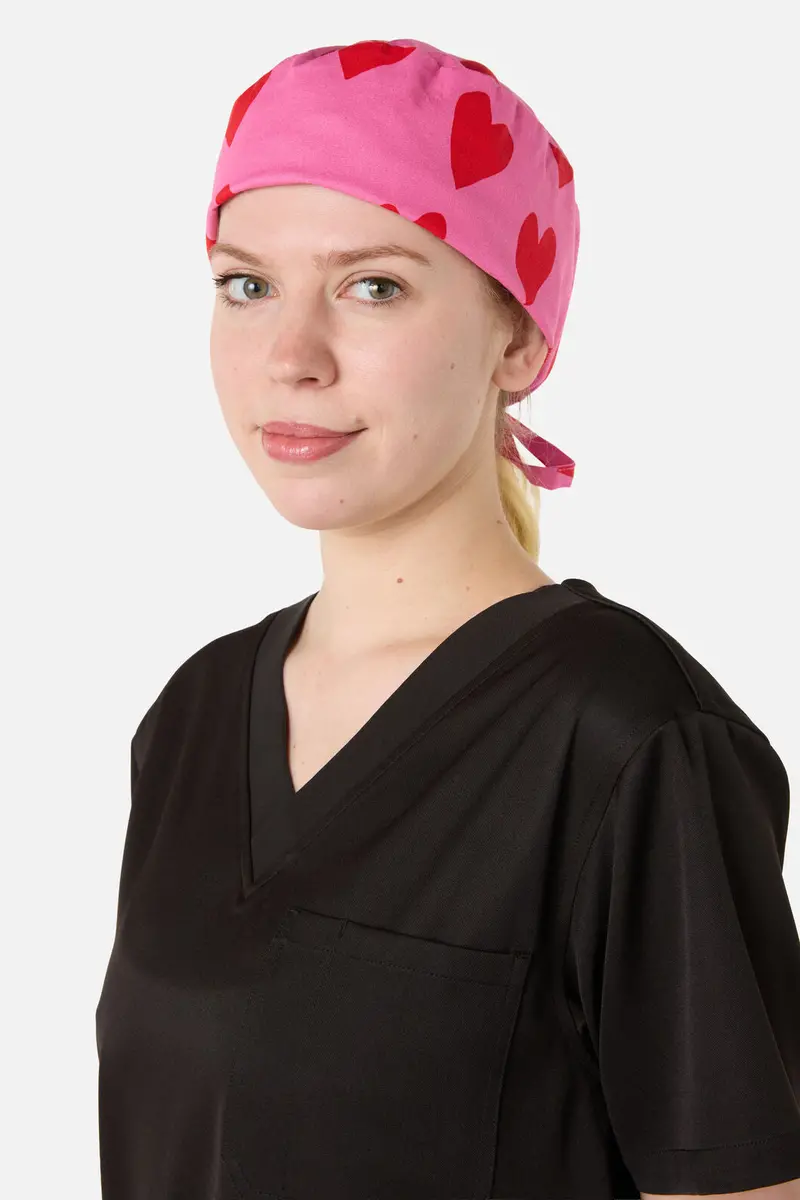Love Hearts Scrub Hat 1