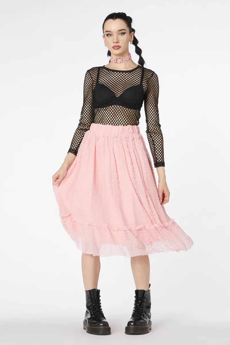 Lucy Mesh Tutu Midi Skirt 1