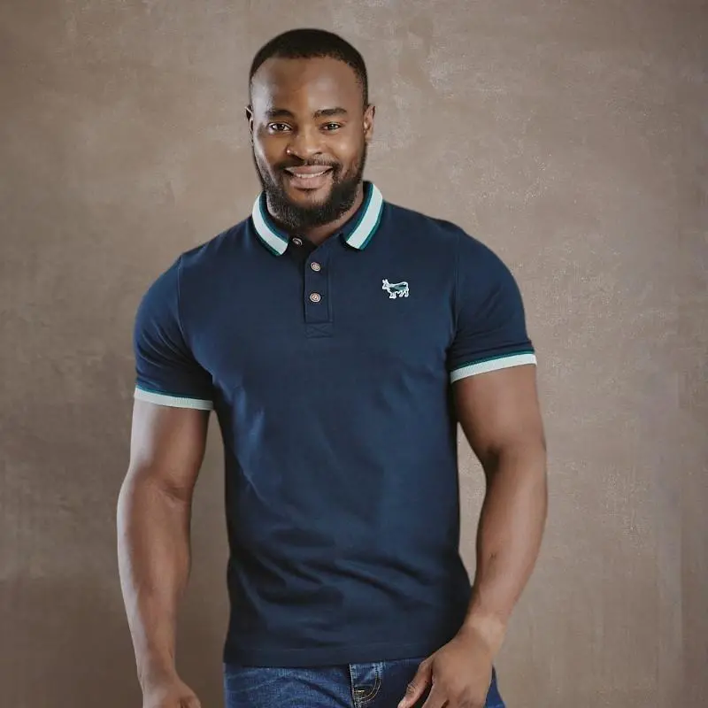 Luxe Embordered Badge Regular Polo - Midnight 1